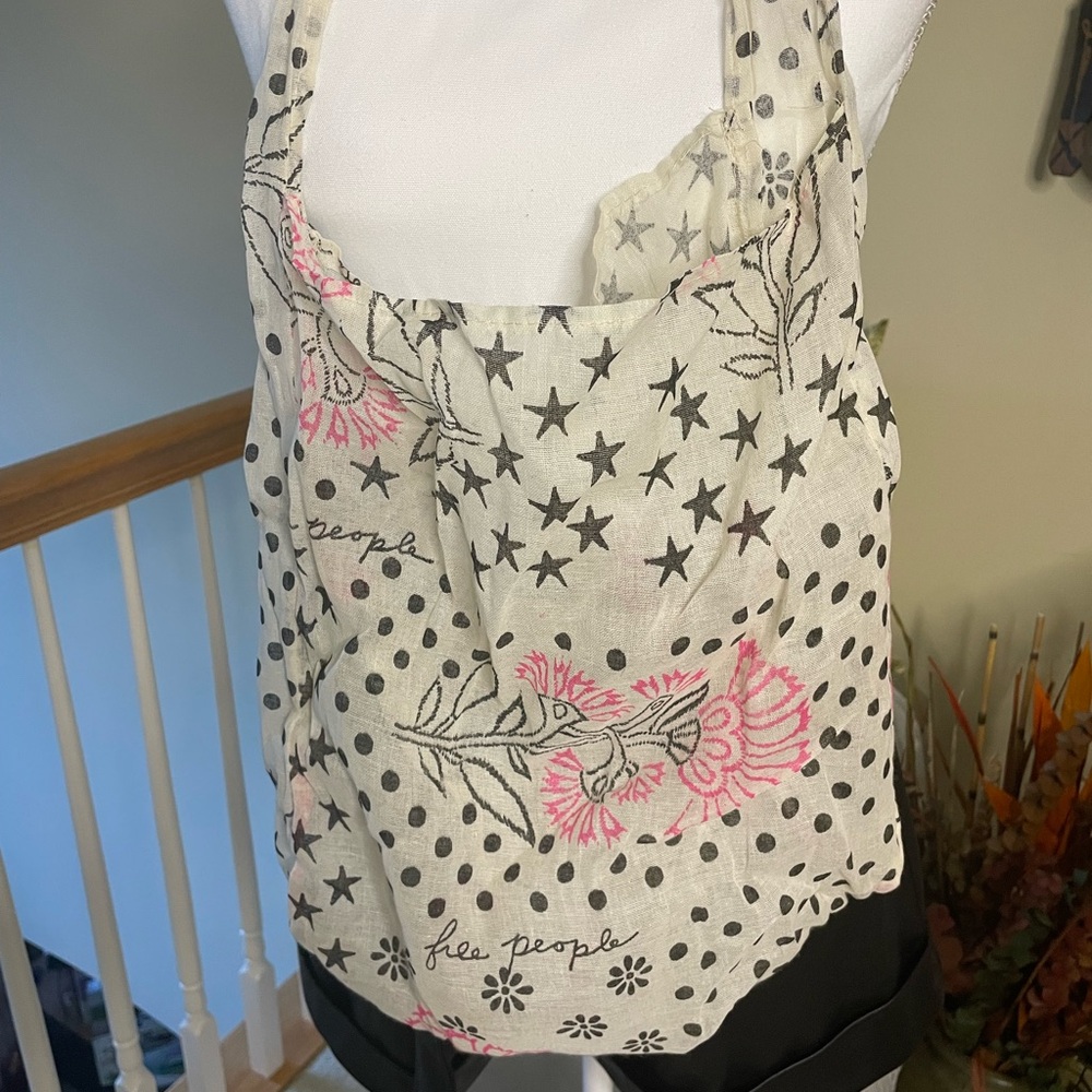 Free People Floral Star Print Sheer Tote
